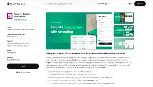 Powerful Contact Form Builder