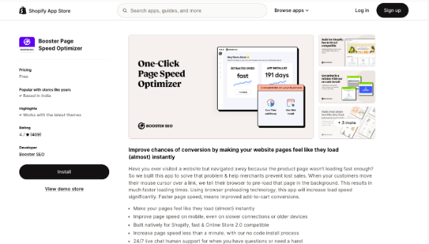 Booster: Page Speed Optimizer 